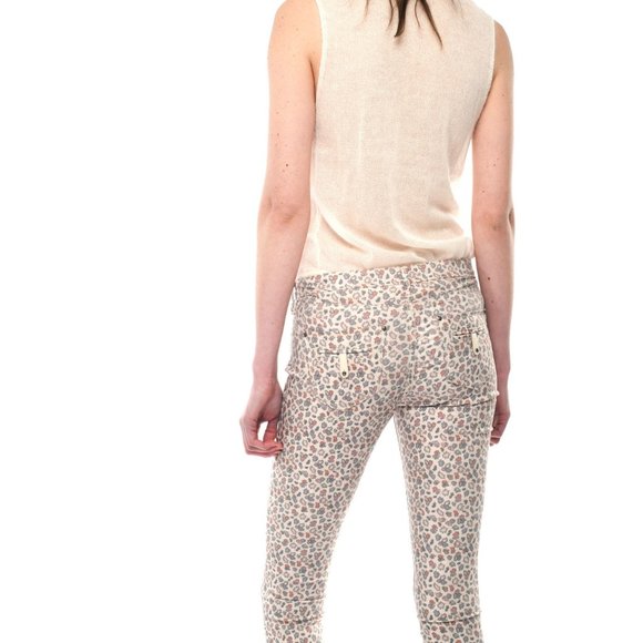 NWT TWENTY8TWELVE by Sienna Miller Beige Allover Printed Skinny Pants Sz 25 $295 - Picture 6 of 11